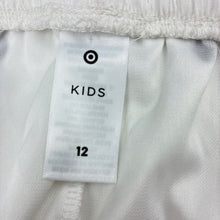 Load image into Gallery viewer, Girls Target, white wide-leg pants, elasticated, polka dots, EUC, size 12,  