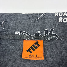 Load image into Gallery viewer, Boys Tilt, cotton blend pants, elasticated, dinosaur, GUC, size 3,  