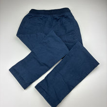 Load image into Gallery viewer, Unisex Target, navy stretch cotton pants, elasticated, GUC, size 6,  