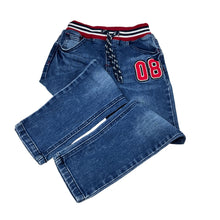 Load image into Gallery viewer, Boys Breakers, blue stretch denim jeans, elasticated, GUC, size 5,  