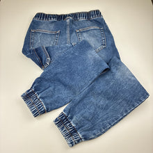 Load image into Gallery viewer, Unisex Anko, stretch denim cargo jogger pants, elasticated, minor marks, FUC, size 12,  