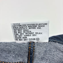 Load image into Gallery viewer, Girls Mango, navy stretch denim jeggings / jean leggings, EUC, size 7,  