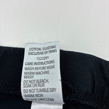 Load image into Gallery viewer, Girls Brilliant Basics, black stretch cotton leggings, elasticated, GUC, size 10,  