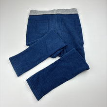 Load image into Gallery viewer, Girls H&amp;T, blue denim jeggings / jean leggings, elasticated, FUC, size 4,  