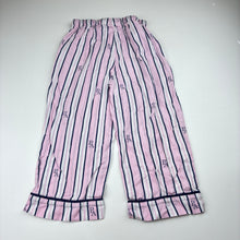 Load image into Gallery viewer, Girls Peter Alexander, striped cotton pyjama pants, GUC, size 5,  