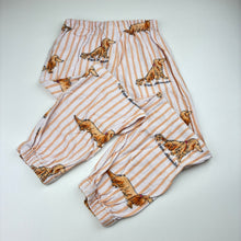 Load image into Gallery viewer, Girls Peter Alexander, striped viscose blend pyjama pants, dachshund dogs, GUC, size 6,  