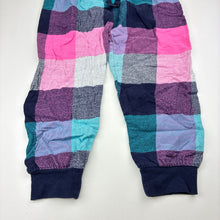 Load image into Gallery viewer, Girls Peter Alexander, check flannel cotton pyjama pants, minor marks, FUC, size 5,  