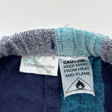 Load image into Gallery viewer, Girls Peter Alexander, check flannel cotton pyjama pants, minor marks, FUC, size 5,  
