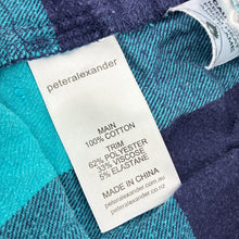 Load image into Gallery viewer, Girls Peter Alexander, check flannel cotton pyjama pants, minor marks, FUC, size 5,  