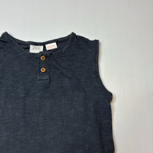 Load image into Gallery viewer, Unisex Zara, grey cotton sleeveless top, GUC, size 3,  