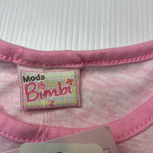 Load image into Gallery viewer, Girls Moda Bimbi, pink dress, rabbits, NEW, size 2, L: 45cm