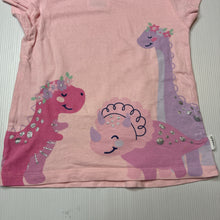 Load image into Gallery viewer, Girls Sprout, cap sleeve cotton t-shirt, dinosaur, GUC, size 1,  