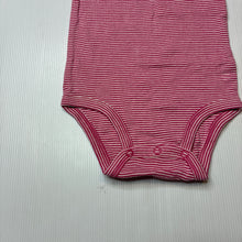 Load image into Gallery viewer, Girls Carter's, striped cotton bodysuit, EUC, size 1,  