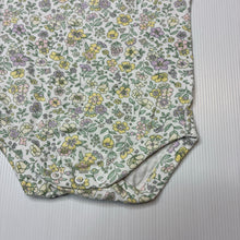 Load image into Gallery viewer, Girls Dymples, floral stretch cotton bodysuit, EUC, size 0,  