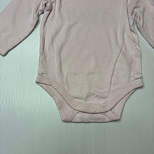 Load image into Gallery viewer, Girls Target, pink organic cotton long sleeve bodysuit, GUC, size 1,  