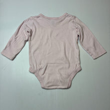 Load image into Gallery viewer, Girls Target, pink organic cotton long sleeve bodysuit, GUC, size 1,  