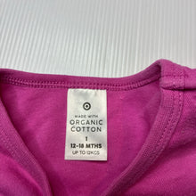 Load image into Gallery viewer, Girls Target, pink organic cotton bodysuit, GUC, size 1,  
