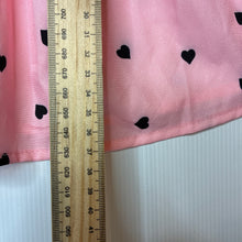 Load image into Gallery viewer, Girls pink, lightweight dress, hearts, EUC, size 00, L: 37cm