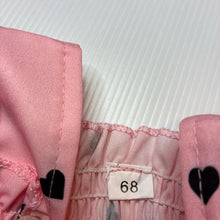 Load image into Gallery viewer, Girls pink, lightweight dress, hearts, EUC, size 00, L: 37cm