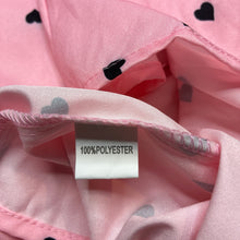 Load image into Gallery viewer, Girls pink, lightweight dress, hearts, EUC, size 00, L: 37cm