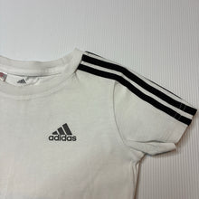 Load image into Gallery viewer, Unisex Adidas, white cotton t-shirt, GUC, size 2-3,  