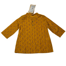 Load image into Gallery viewer, Boys fabindia, yellow cotton long sleeve kurta top, NEW, size 2,  