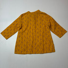 Load image into Gallery viewer, Boys fabindia, yellow cotton long sleeve kurta top, NEW, size 2,  