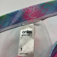 Load image into Gallery viewer, Girls Anko, swim skirt, mermaid scales, GUC, size 1,  