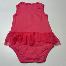Load image into Gallery viewer, Girls tiny little wonders, pink cotton tulle tutu bodysuit, butterfly, EUC, size 1,  