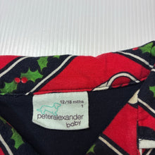 Load image into Gallery viewer, Unisex Peter Alexander, Disney Mickey Mouse stretch cotton romper, Christmas, GUC, size 1,  