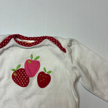 Load image into Gallery viewer, Girls Gymboree, white cotton long sleeve bodysuit, embroidered, GUC, size 000,  