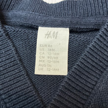 Load image into Gallery viewer, Unisex H&amp;M, navy cotton knit cardigan, GUC, size 1,  