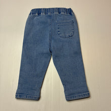 Load image into Gallery viewer, Unisex Seed, blue stretch denim jeans, elasticated, EUC, size 0,  
