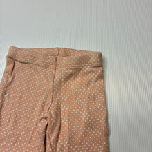 Load image into Gallery viewer, Unisex Carter's, peach cotton baby leggings, elasticated, GUC, size 0000,  