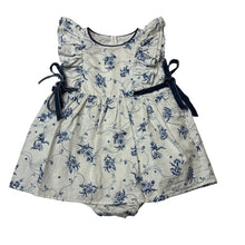Load image into Gallery viewer, Girls Little Harry Hampton, floral cotton romper dress, GUC, size 1,  