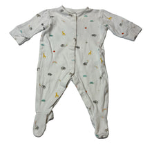 Load image into Gallery viewer, Unisex Next, white cotton coverall, animals, GUC, size 000,  