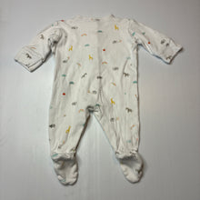 Load image into Gallery viewer, Unisex Next, white cotton coverall, animals, GUC, size 000,  