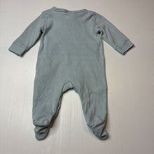 Load image into Gallery viewer, Unisex Gem Look, blue cotton coverall, bear, GUC, size 000,  