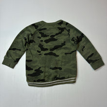 Load image into Gallery viewer, Unisex Dymples, cotton blend camo print fleece lined sweater, FUC, size 1,  