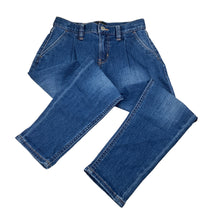 Load image into Gallery viewer, Unisex Uniqlo, blue denim jeans, adjustable, EUC, size 6,  