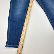Load image into Gallery viewer, Unisex Uniqlo, blue denim jeans, adjustable, EUC, size 6,  