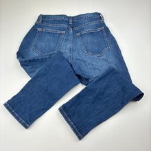 Load image into Gallery viewer, Unisex Uniqlo, blue denim jeans, adjustable, EUC, size 6,  