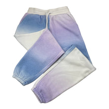 Load image into Gallery viewer, Girls KID, cotton blend fleece lined track pants, elasticated, pilling, FUC, size 10,  
