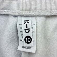 Load image into Gallery viewer, Girls KID, cotton blend fleece lined track pants, elasticated, pilling, FUC, size 10,  