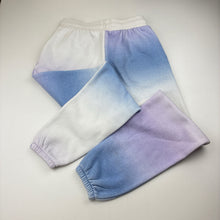 Load image into Gallery viewer, Girls KID, cotton blend fleece lined track pants, elasticated, pilling, FUC, size 10,  