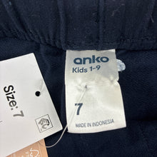 Load image into Gallery viewer, Unisex Anko, cotton blend jogger pants, elasticated, NEW, size 7,  