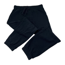 Load image into Gallery viewer, Unisex KID, black fleece lined track pants, elasticated, GUC, size 10,  
