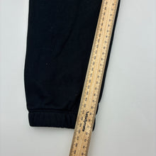 Load image into Gallery viewer, Unisex KID, black fleece lined track pants, elasticated, GUC, size 10,  