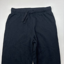 Load image into Gallery viewer, Unisex KID, black fleece lined track pants, elasticated, GUC, size 10,  
