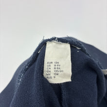 Load image into Gallery viewer, Girls H&amp;M, navy leggings, elasticated, butterfly, GUC, size 9,  